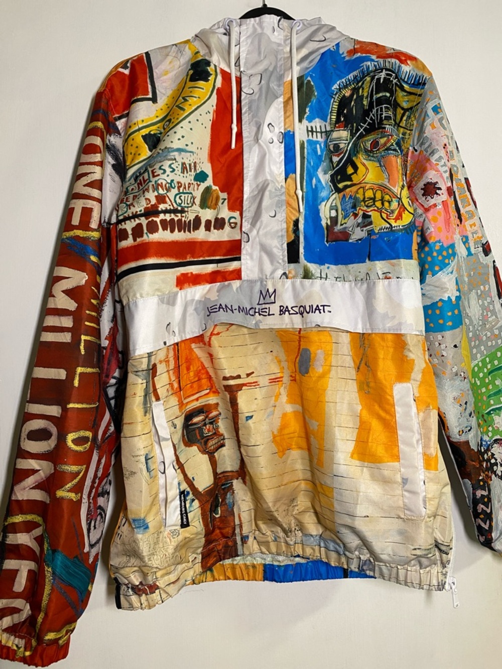 Jean-Michel Basquiat Inspired Multicolor Windbreaker Jacket